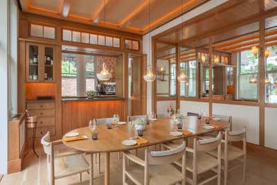  Scandinavian Restaurant Dining Room. Narcissa by Shawn Hausman Design.