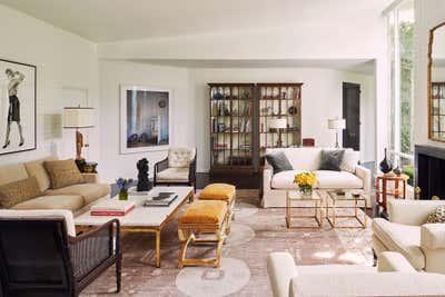  Transitional Family Home Living Room. Hollywood Regency by Madeline Stuart.
