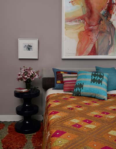  Eclectic Apartment Bedroom. Foreign Flair  by Sara Bengur Interiors.
