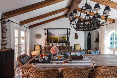  Country Bohemian Family Home Dining Room. Casa Bohemia by Sean Leffers Interiors.