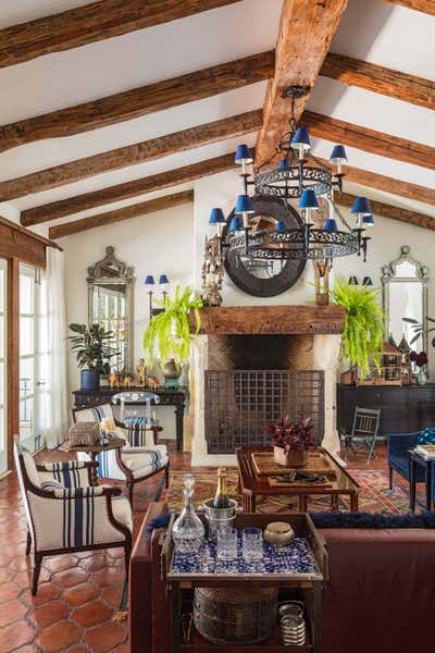  British Colonial Bohemian Family Home Living Room. Casa Bohemia by Sean Leffers Interiors.