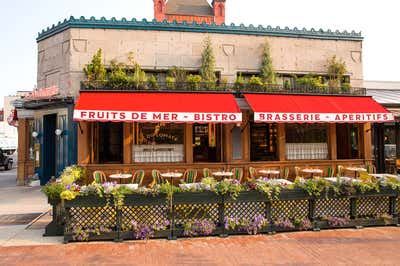  French Restaurant Exterior. Le Diplomate, Washington DC by Shawn Hausman Design.