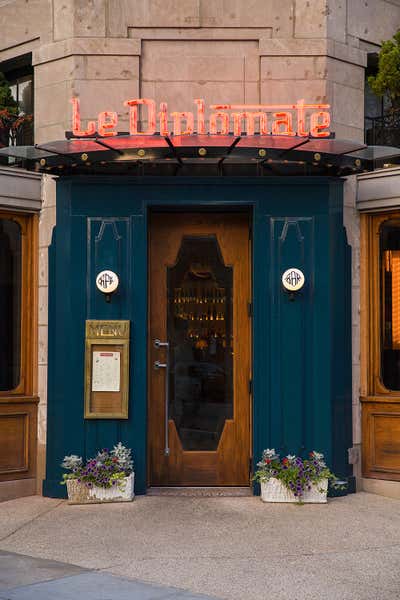  Restaurant Exterior. Le Diplomate, Washington DC by Shawn Hausman Design.
