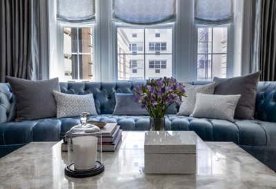 Contemporary Apartment Living Room. An Upper East Side Pied-à-Terre by AK&CO..