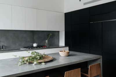 Modern Bachelor Pad Kitchen. Flatiron 2 into 1 by Jae Joo Designs.