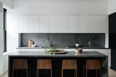 Modern Bachelor Pad Kitchen. Flatiron 2 into 1 by Jae Joo Designs.