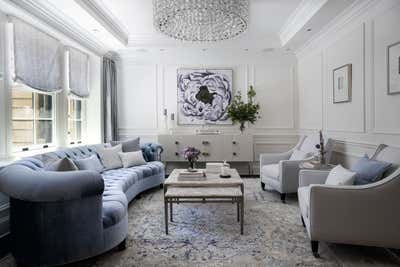 Contemporary Apartment Living Room. An Upper East Side Pied-à-Terre by AK&CO..