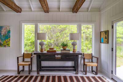  Beach Style Vacation Home Entry and Hall. Martha's Vineyard Moroccan Boghouse  by Nina Farmer Interiors.
