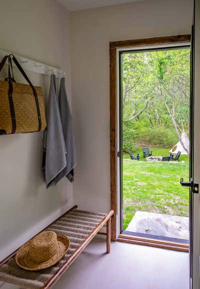 Vacation Home Entry and Hall. Martha's Vineyard Moroccan Boghouse  by Nina Farmer Interiors.
