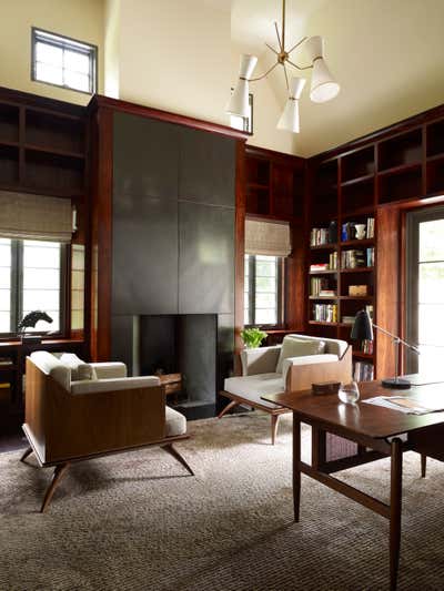  Contemporary Family Home Office and Study. House in Scarsdale by Eve Robinson Associates.