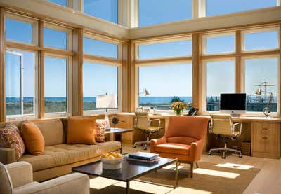  Contemporary Beach House Office and Study. House in Quogue by Eve Robinson Associates.
