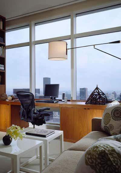  Transitional Apartment Office and Study. East 58th Street Apartment by Eve Robinson Associates.