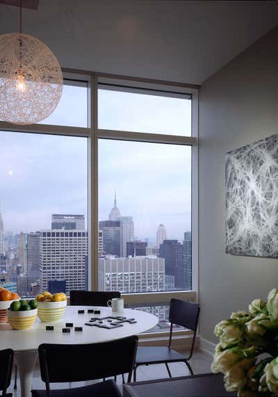  Transitional Apartment Dining Room. East 58th Street Apartment by Eve Robinson Associates.