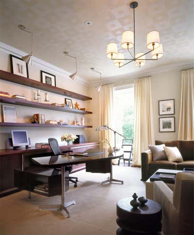 Traditional Workspace. East 73rd Street Apartment by Eve Robinson Associates.