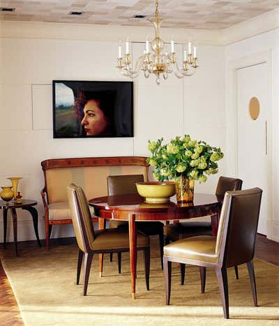  Transitional Apartment Dining Room. East 67th Street Apartment by Eve Robinson Associates.