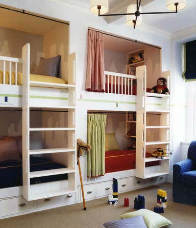  Transitional Apartment Children's Room. East 67th Street Apartment by Eve Robinson Associates.