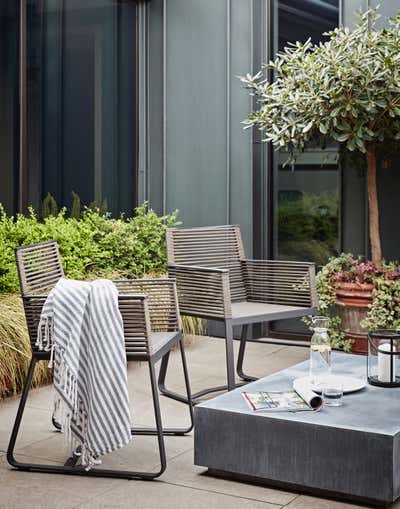Contemporary Apartment Patio and Deck. Covent Garden Executive Suite by Godrich Interiors.