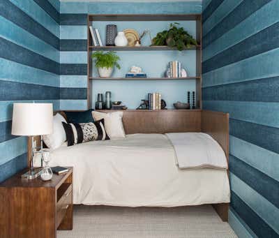  Transitional Apartment Bedroom. Chesapeake Project by Laura Hodges Studio.
