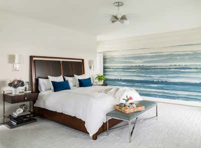  Transitional Apartment Bedroom. Chesapeake Project by Laura Hodges Studio.