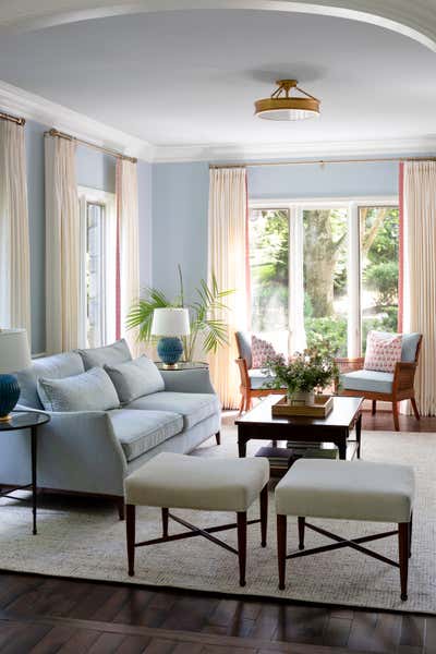  Transitional Country House Living Room. Green Branch Project by Laura Hodges Studio.