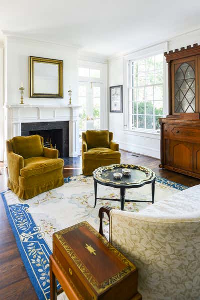  British Colonial Living Room. Historic Whitland by Sadhna Williams Design House.