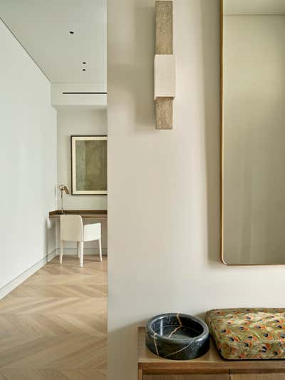 Contemporary Lobby and Reception. A Beloved Family Home by Designed by Woulfe.