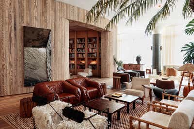  Beach Style Hotel Lobby and Reception. Santa Monica Proper Hotel by Kelly Wearstler, Inc..