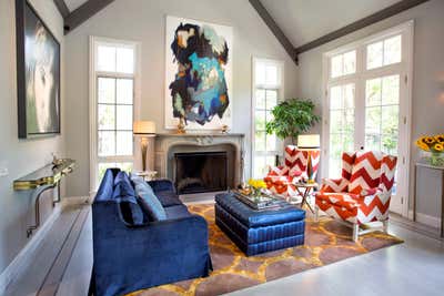  Eclectic Family Home Living Room. Atherton Estate by Michelle Workman Interiors.