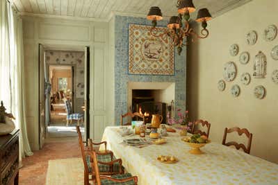  French Family Home Kitchen. French Farmhouse by Bunny Williams Inc..