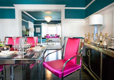  Hollywood Regency Dining Room. Pac Heights Condo by Michelle Workman Interiors.