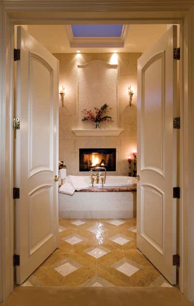  Hollywood Regency Family Home Bathroom. European Elegance by G Joseph Falcon.