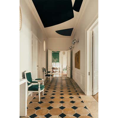  Eclectic Apartment Entry and Hall. Invalides by CASIRAGHI.