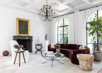  French Family Home Living Room. Provence Inspired Estate by Marie Flanigan Interiors.