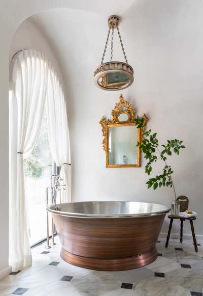 French Family Home Bathroom. Provence Inspired Estate by Marie Flanigan Interiors.
