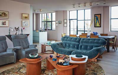  Eclectic Apartment Living Room. West London Pied de Terre by Godrich Interiors.