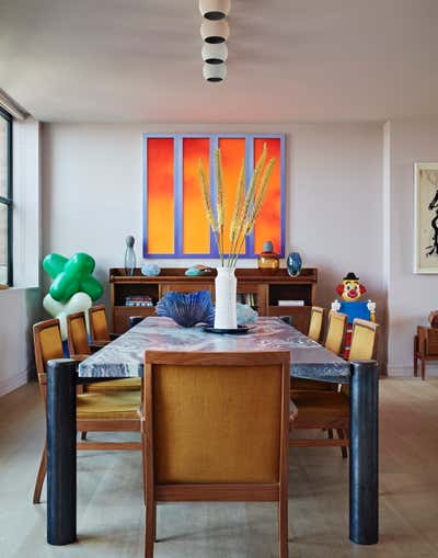  Eclectic Apartment Dining Room. West London Pied de Terre by Godrich Interiors.