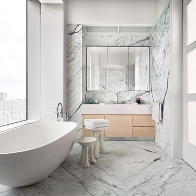  Modern Apartment Bathroom. 432 Park Avenue by TenBerke.