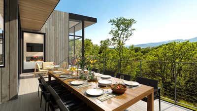  Modern Country House Patio and Deck. Contemporary Hillside Home by BAR Architects & Interiors.