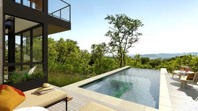  Modern Country House Patio and Deck. Contemporary Hillside Home by BAR Architects & Interiors.