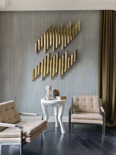  Mid-Century Modern Apartment Living Room. Art Inspired Residence by Malyev Schafer Ltd.