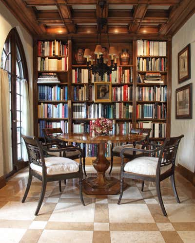  French Regency Family Home Office and Study. Old Masters by Solis Betancourt & Sherrill.