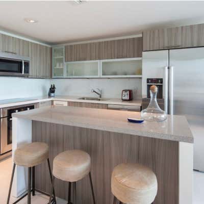  Beach Style Family Home Kitchen. Miami Beach Residence by The MG Lab.