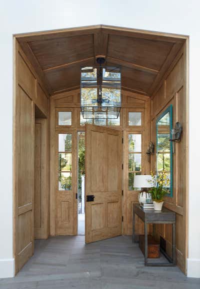  Bohemian Family Home Entry and Hall. Rustic Canyon  by Cameron Design Group.
