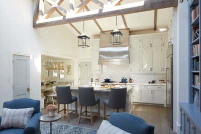  Bohemian Family Home Kitchen. Rustic Canyon  by Cameron Design Group.