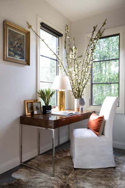  Eclectic Family Home Office and Study. Studio City by Marie Flanigan Interiors.