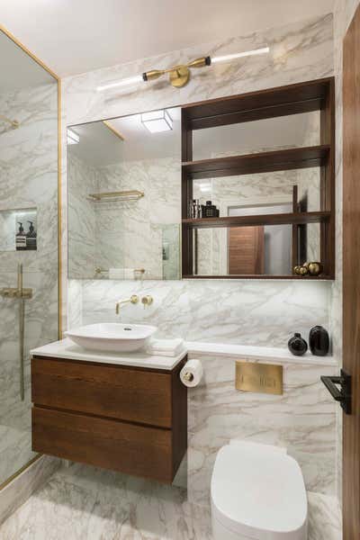  Contemporary Apartment Bathroom. London pied-à-terre by Shanade McAllister-Fisher Design.