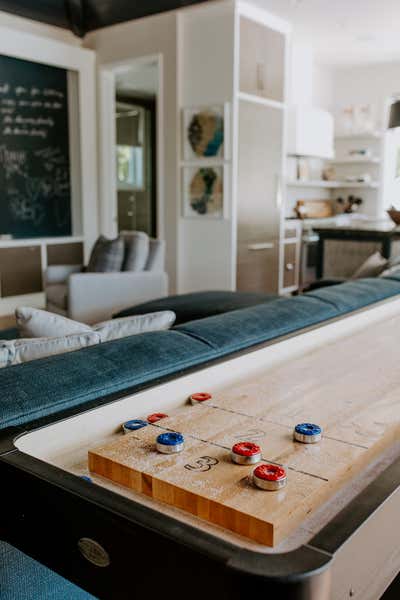  Beach Style Bar and Game Room. California Oasis  by Lisa Queen Design.