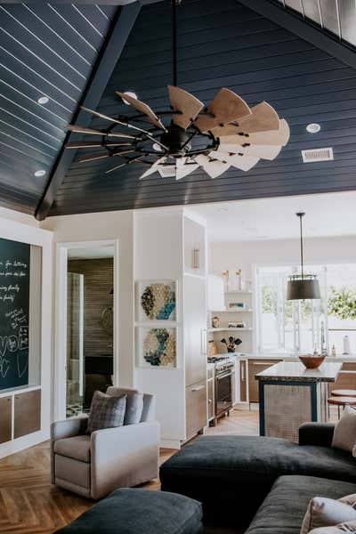 Beach Style Mixed Use Living Room. California Oasis  by Lisa Queen Design.