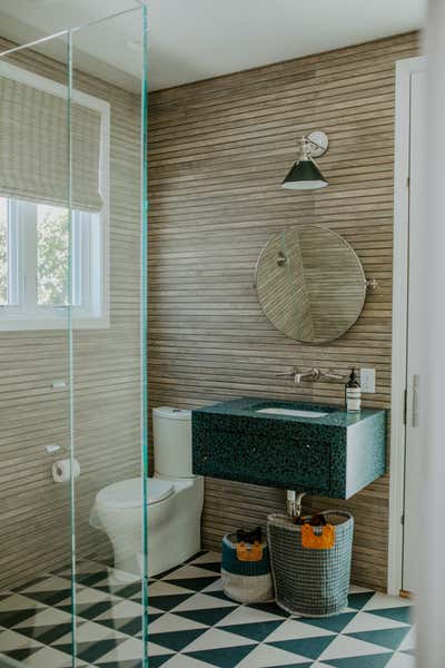  Coastal Contemporary Mixed Use Bathroom. California Oasis  by Lisa Queen Design.