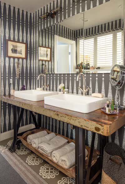  Maximalist Arts and Crafts Family Home Bathroom. Queen Residence by Lisa Queen Design.